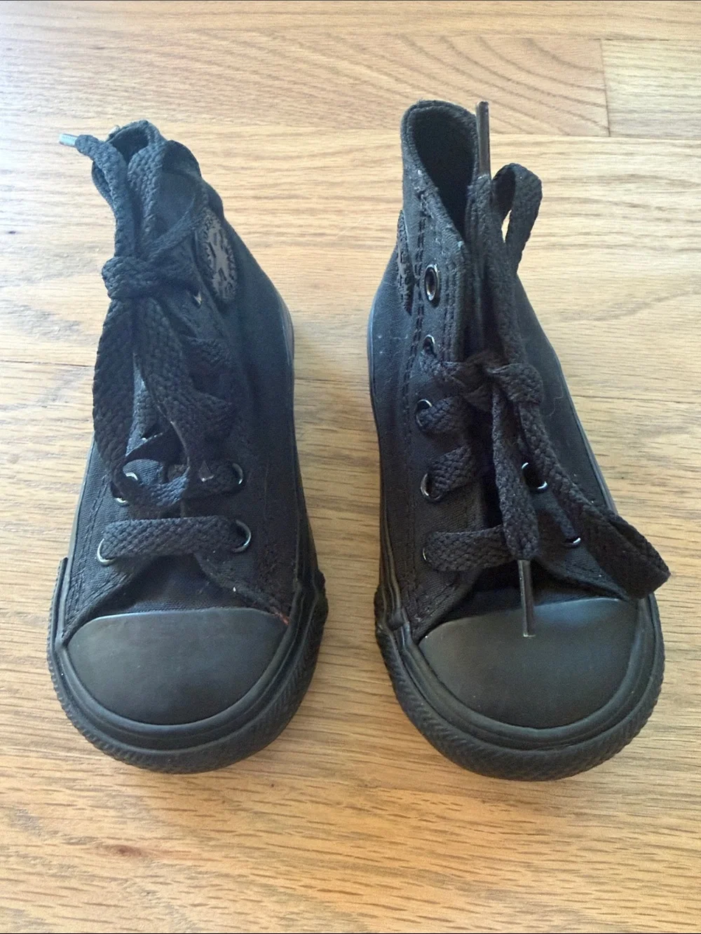 Converse Kids Black High-Top Canvas Sneakers